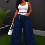 Classic Dark Wash Wide-Leg Jeans
