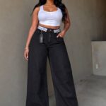 Classic Black Wide-Leg Jeans